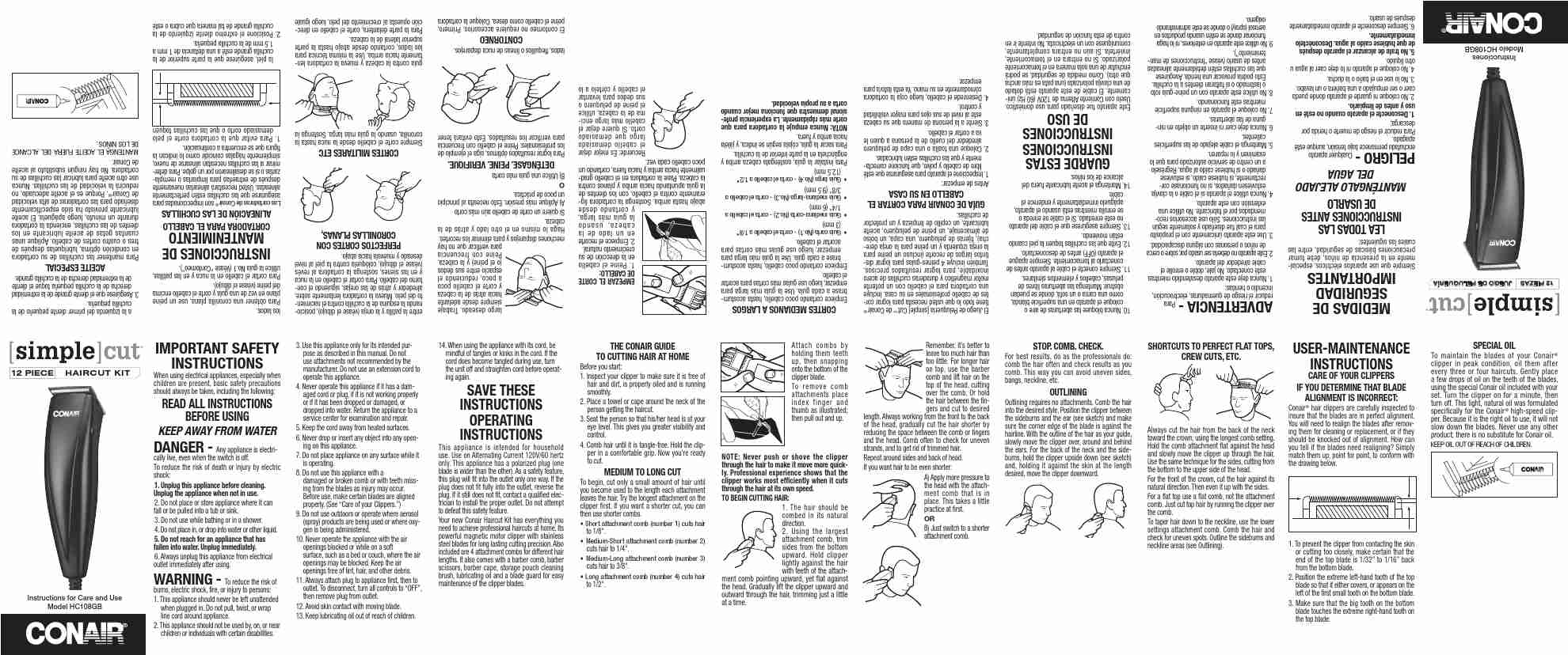Conair Hair Clippers IB-9344-page_pdf